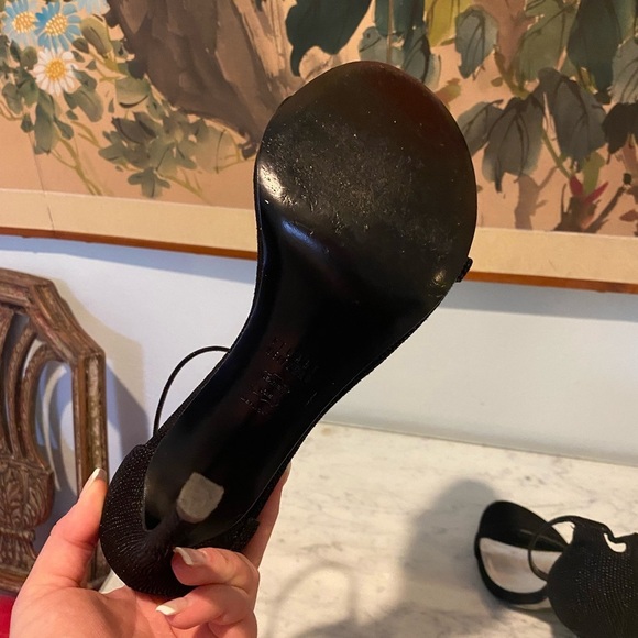 Stuart Weitzman Textured Nudist Dress Sandals Size 10.5 EUC - Picture 7 of 7